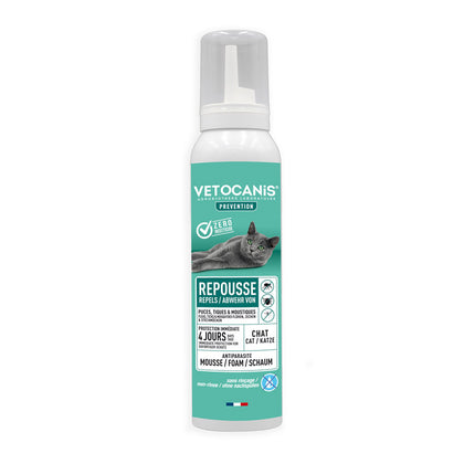 Vetocanis Preventis Anti-Flea Anti-Tick Anti-Mosquito Repellent Mousse for Cats
